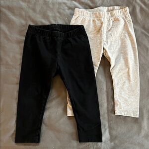 Black and Gray Leggings Set